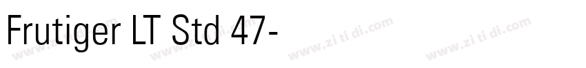 Frutiger LT Std 47字体转换